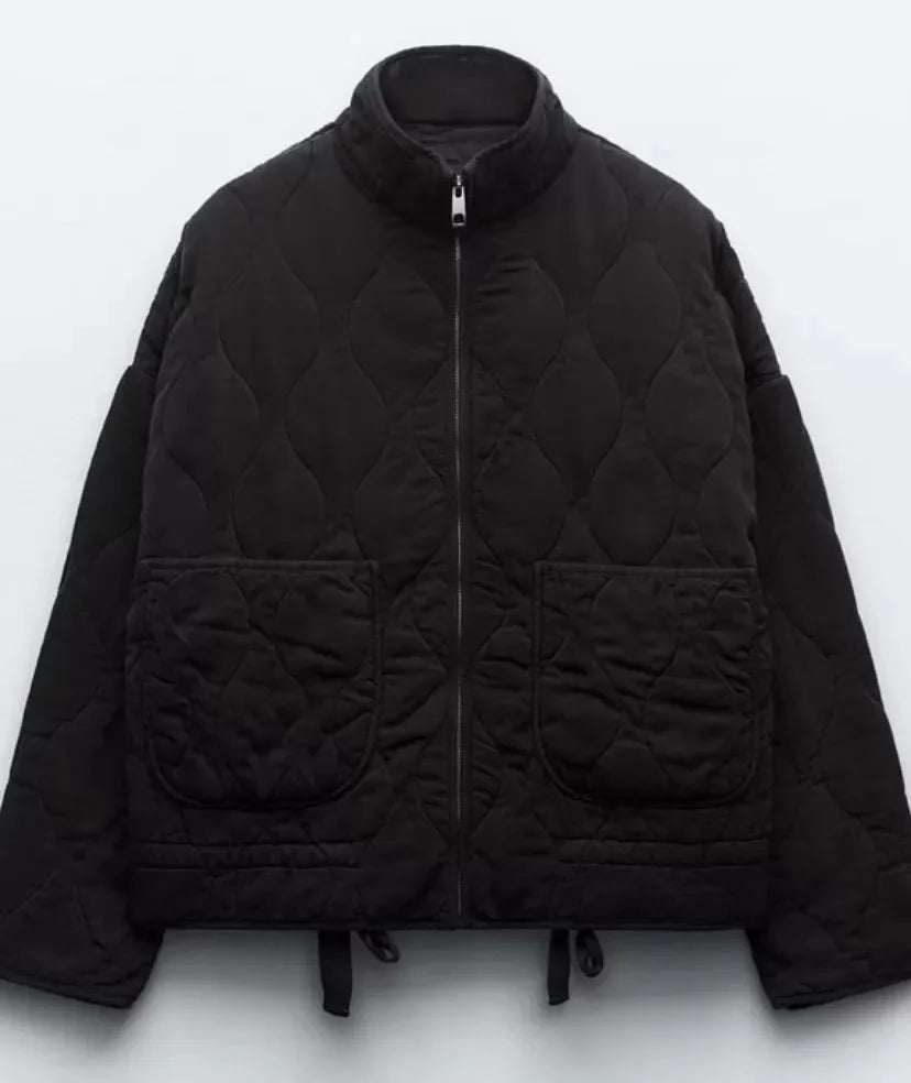 Zinnia Giacca Donna Matelassée – Giacca Inverno Zippée Chaude con Taille Réglable & Tasche