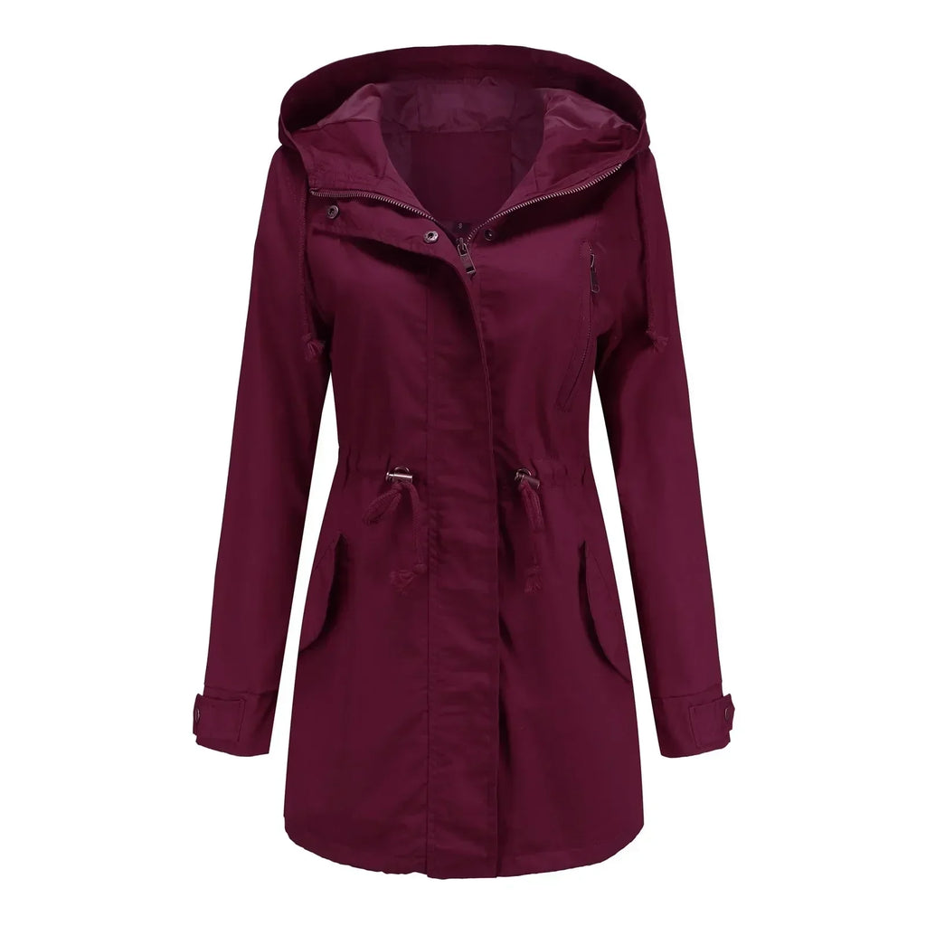 Stella Parka Longue Donna – Capuche Intégrée, Isolation Chaude & Fermeture Zippée