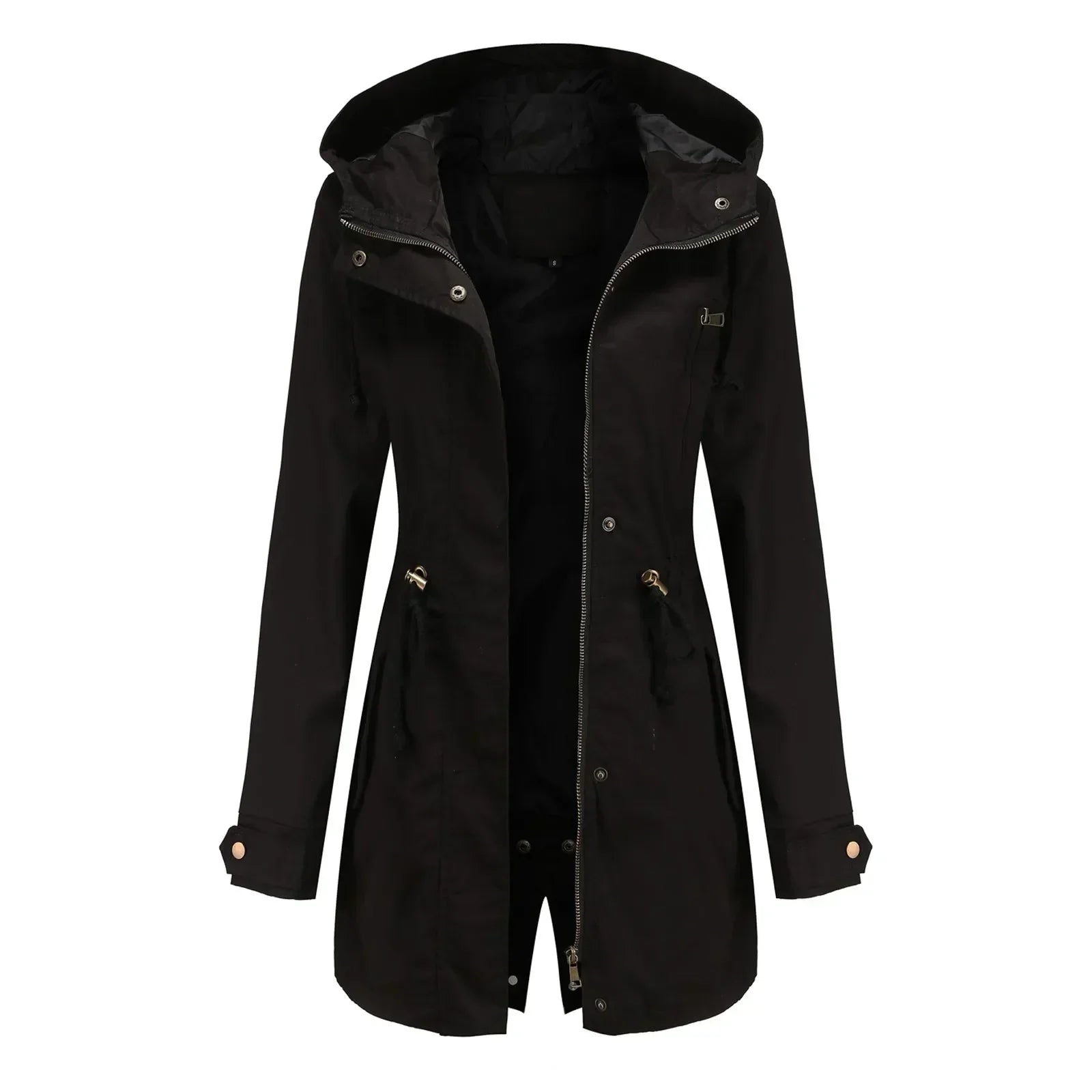 Stella Parka Longue Donna – Capuche Intégrée, Isolation Chaude & Fermeture Zippée