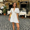 Robe Donna Charlotte – Elegante Abito al Design Intemporel in Tissu Luxueux e Confortevole