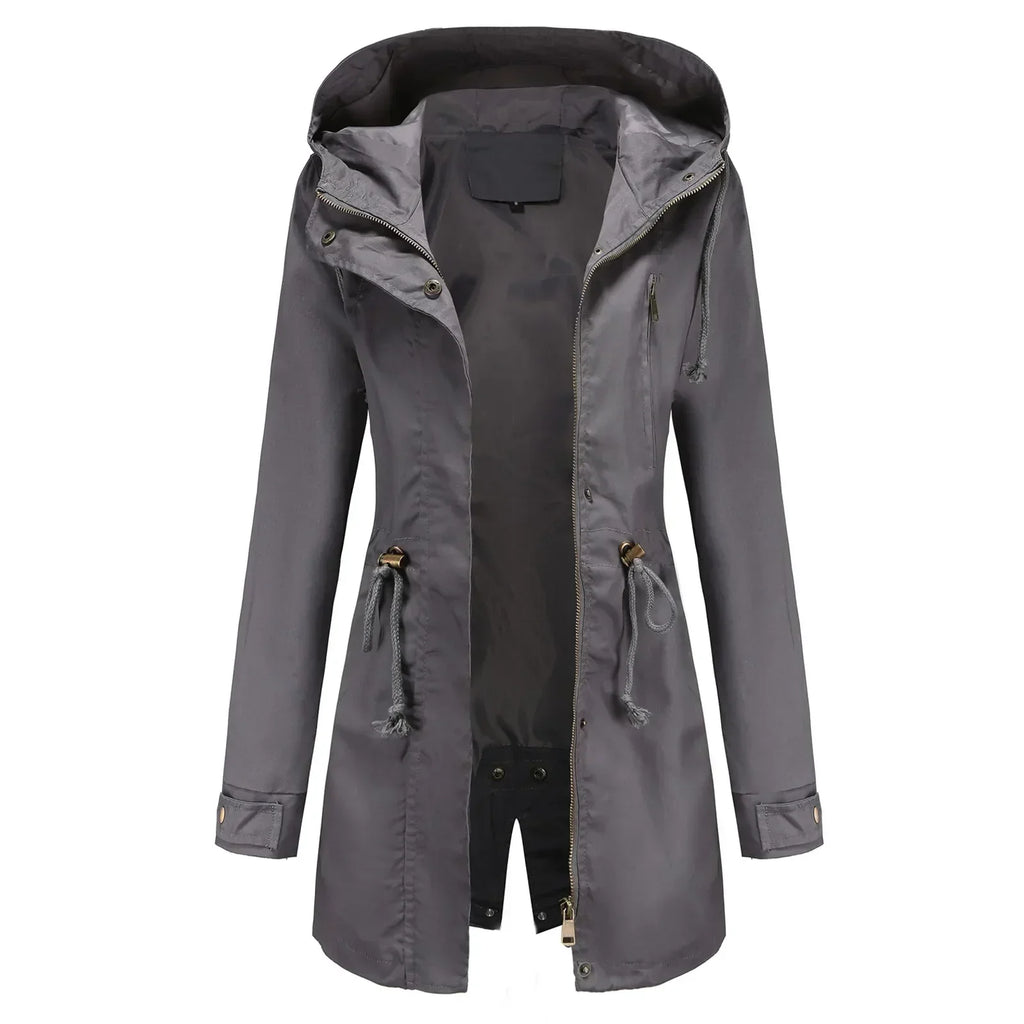 Stella Parka Longue Donna – Capuche Intégrée, Isolation Chaude & Fermeture Zippée