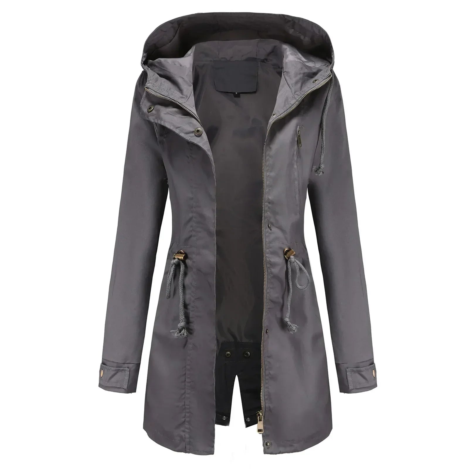 Stella Parka Longue Donna – Capuche Intégrée, Isolation Chaude & Fermeture Zippée