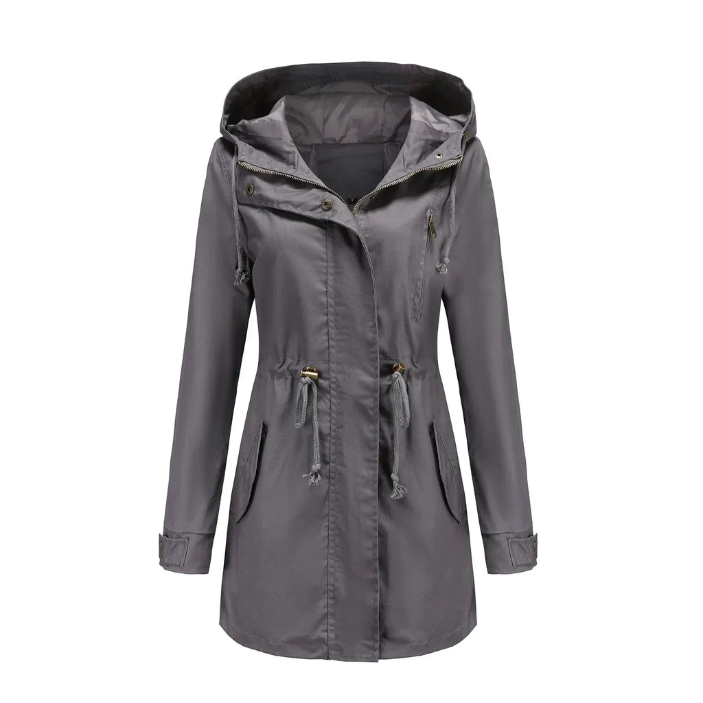 Stella Parka Longue Donna – Capuche Intégrée, Isolation Chaude & Fermeture Zippée