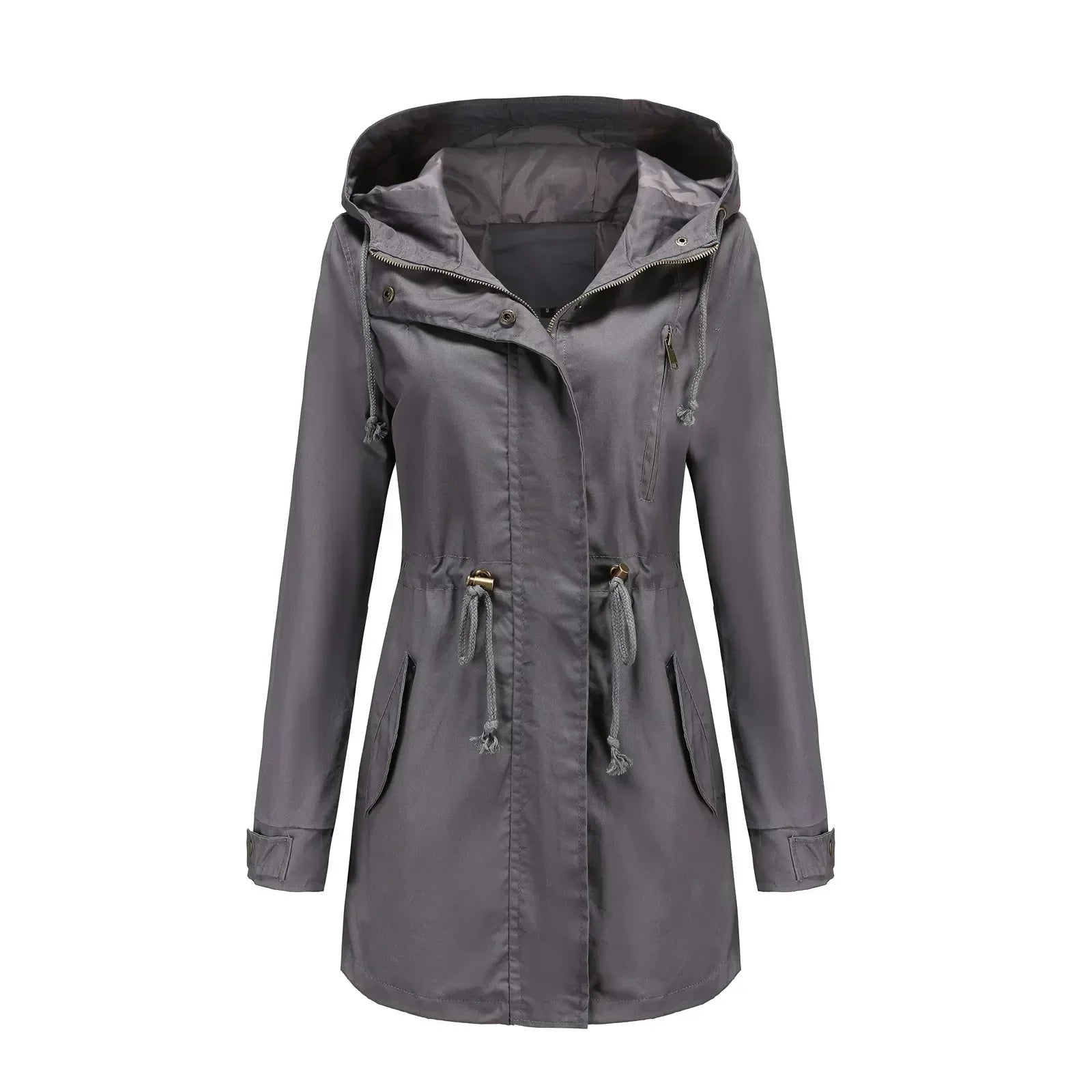 Stella Parka Longue Donna – Capuche Intégrée, Isolation Chaude & Fermeture Zippée