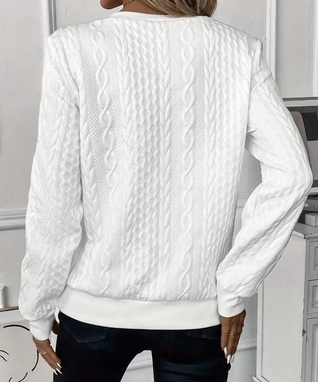 Margaux Sweat Donna Inverno – Maglione Zippé Confortevole in Maglia con Design Elegante