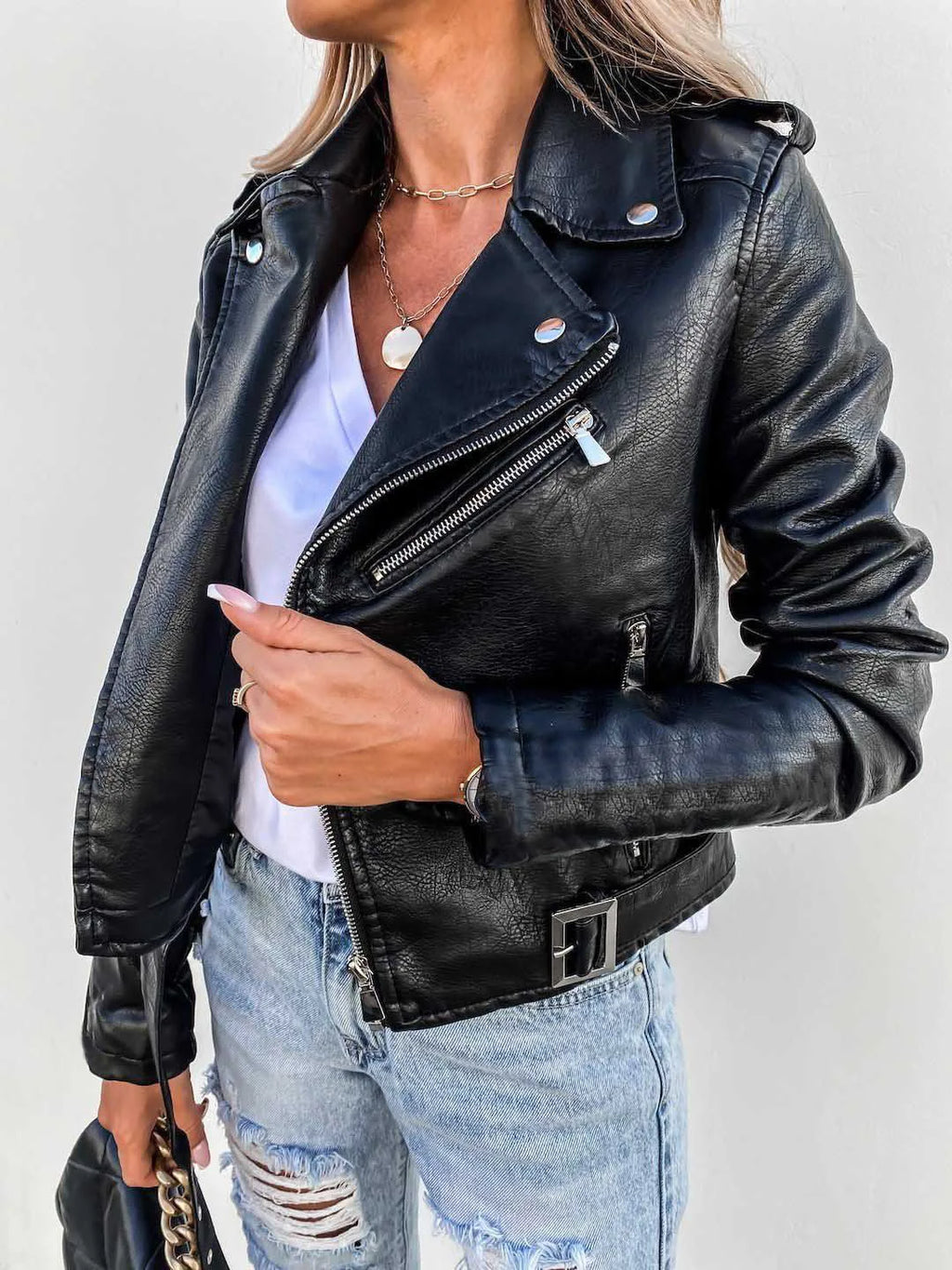 Maxine Giacca Donna – Giacca in Cuir Elegante & Intemporelle al Style Chic Moderne