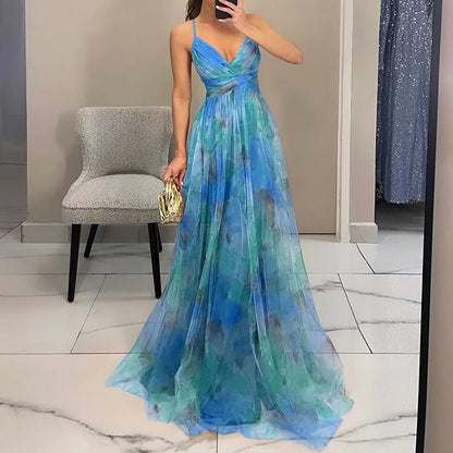 Abito Lungo Donna in mesh, motivo floreale — vista 14