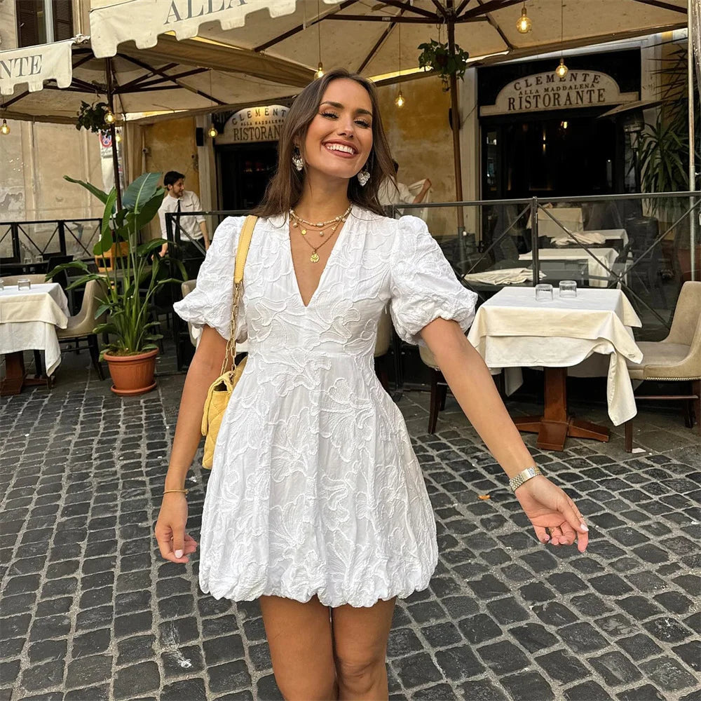 Robe Donna Charlotte – Elegante Abito al Design Intemporel in Tissu Luxueux e Confortevole