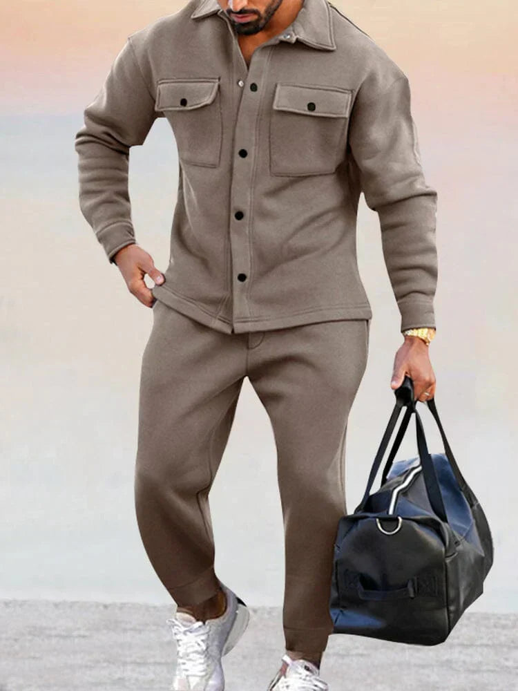 James Ensemble Costume Classique Uomo – Blazer Ajusté & Pantalone Assorti per Affaires ou Événements Formels