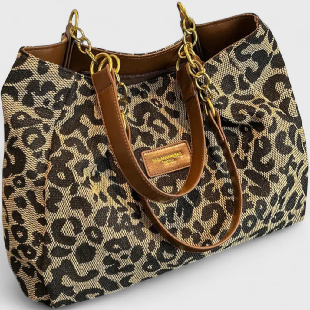 Kailany Borsa Shopping Donna in Toile – Grand Format Léopard con Anses & Bandoulière Regolabile