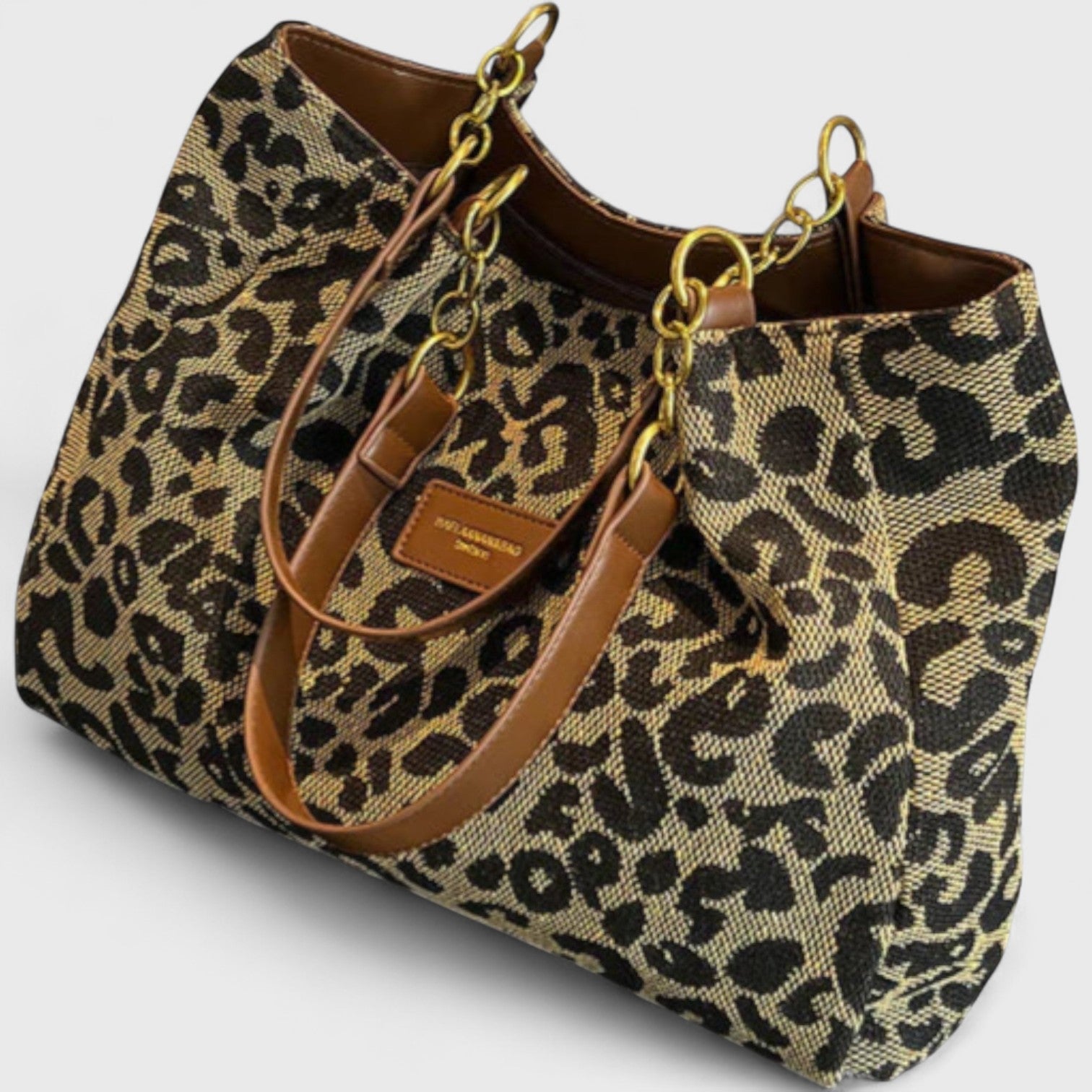 Kailany Borsa Shopping Donna in Toile – Grand Format Léopard con Anses & Bandoulière Regolabile