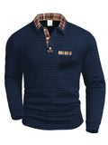 Jack Polo Uomo Dumont Lyon – Motif a Carreaux Elegante, Maniche Lunghe & Style Raffiné