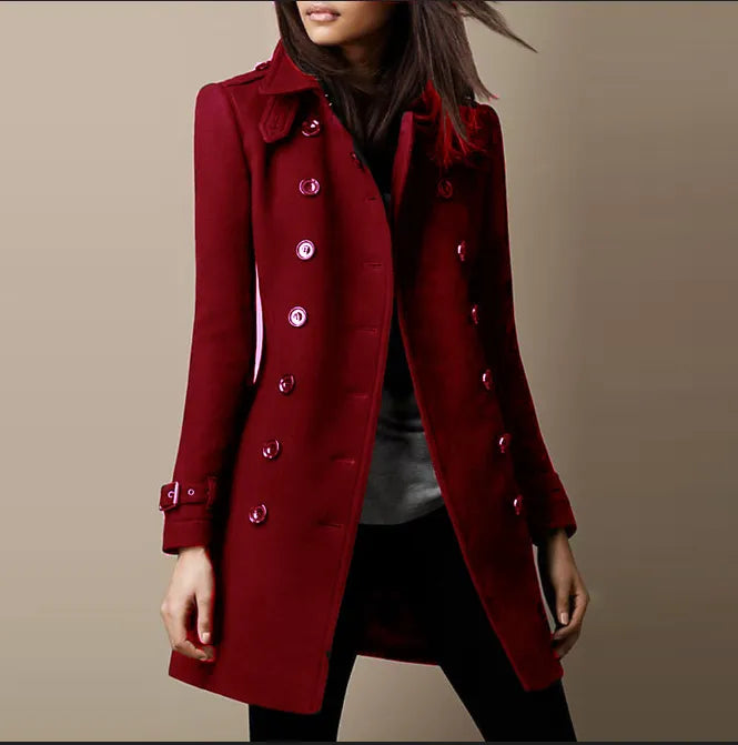 Lucille Cappotto Donna – Cappotto Long Elegante in Lana Prestige al Style Intemporel