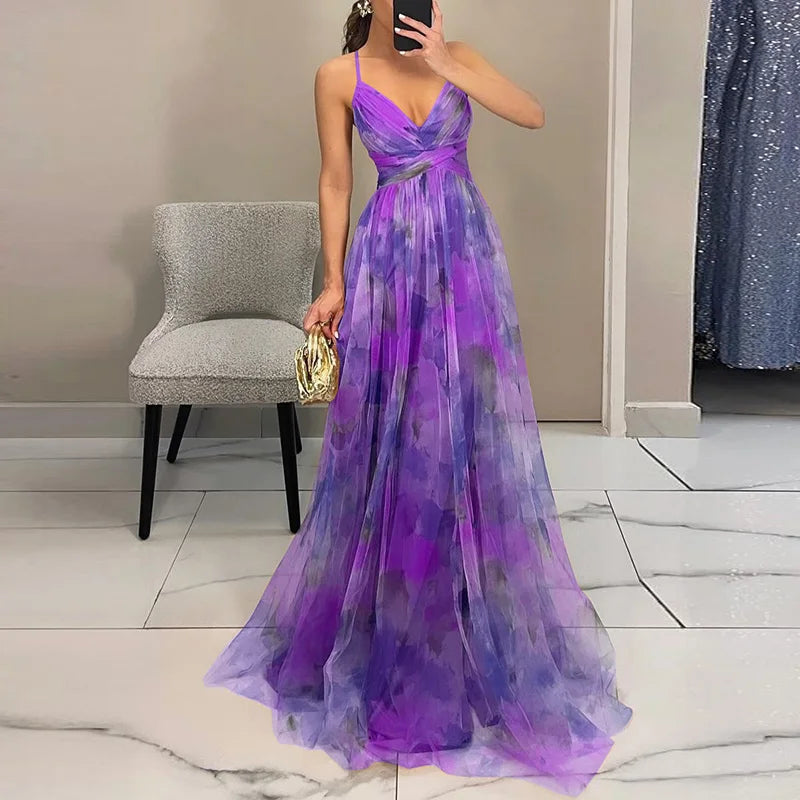 Abito Lungo Donna in mesh, motivo floreale — vista 15