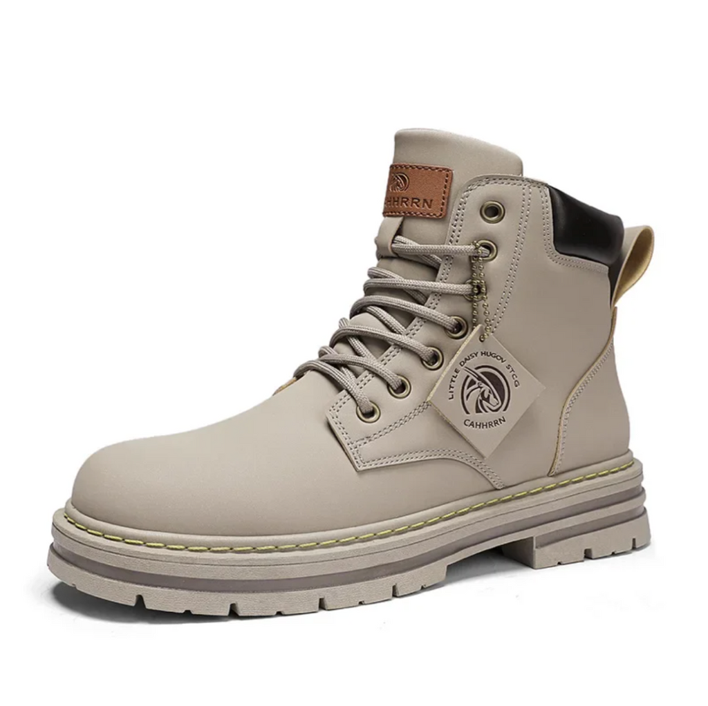 Marlon Stivali a Lacets per Uomo – Scarpe in Cuir Confortevoli con Supporto Plantare Plantaire & Semelle Antidérapante