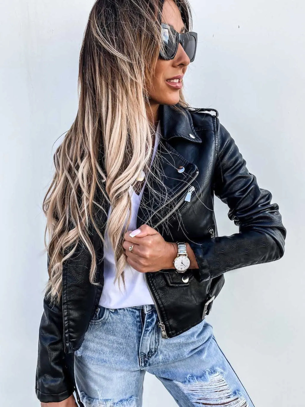 Maxine Giacca Donna – Giacca in Cuir Elegante & Intemporelle al Style Chic Moderne