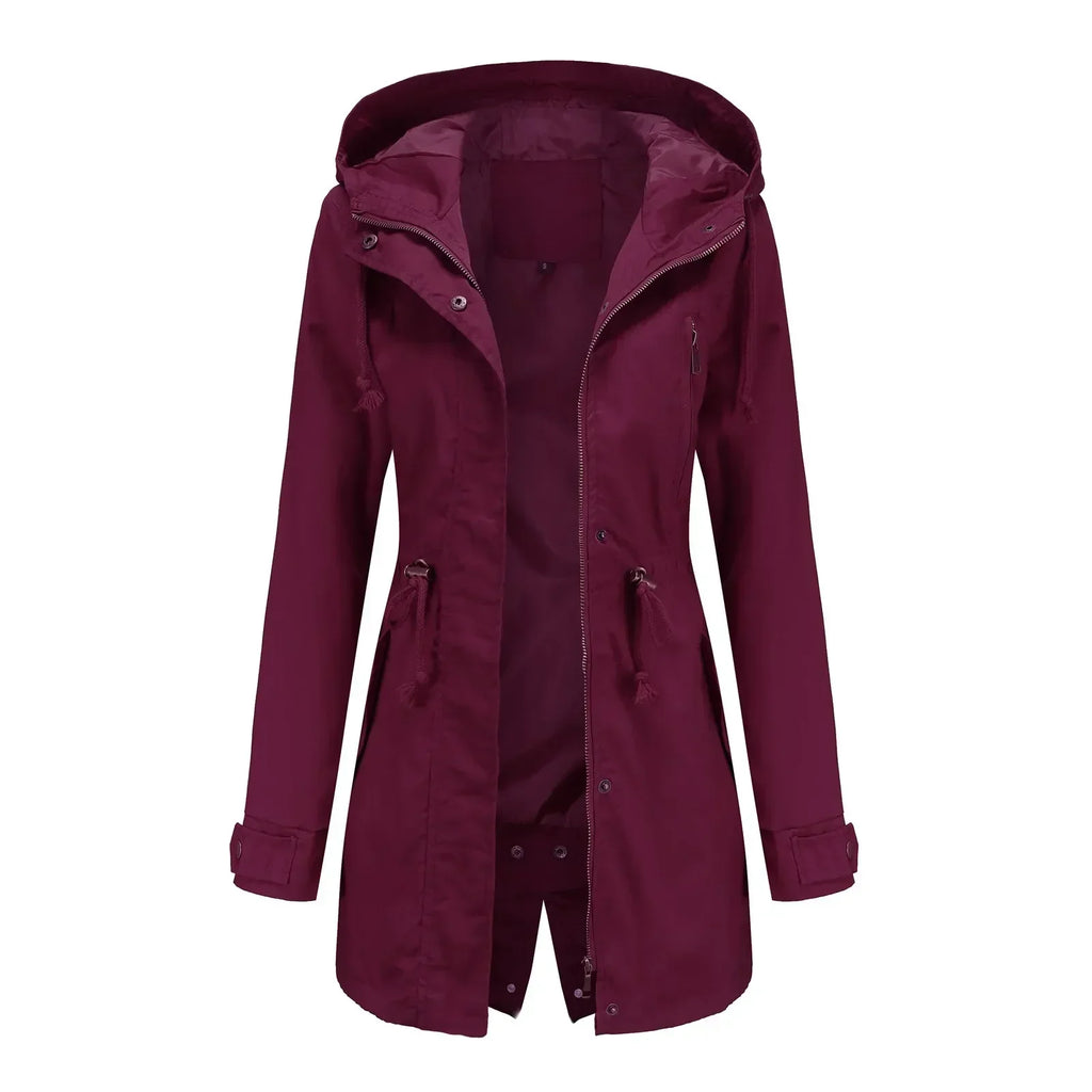 Stella Parka Longue Donna – Capuche Intégrée, Isolation Chaude & Fermeture Zippée