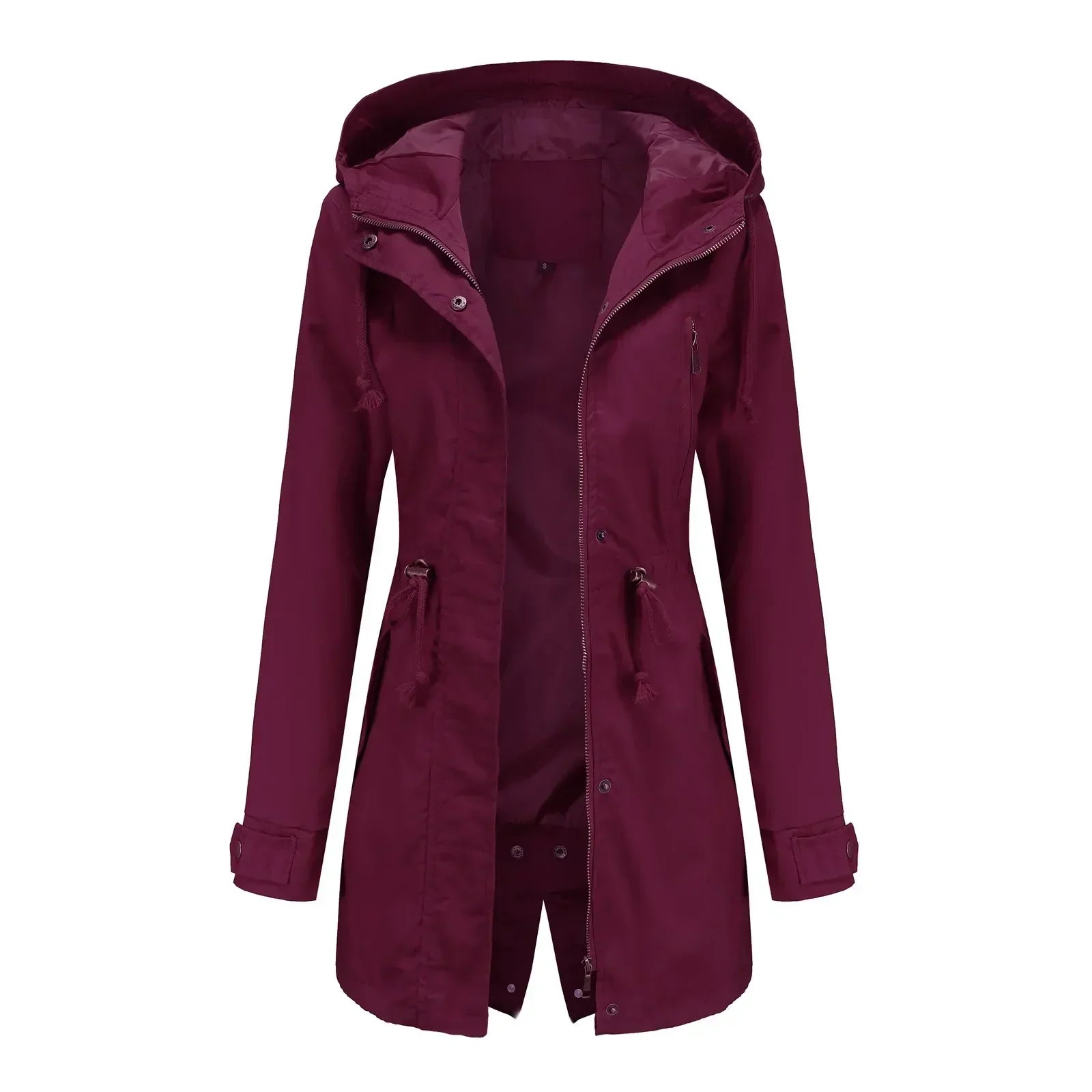 Stella Parka Longue Donna – Capuche Intégrée, Isolation Chaude & Fermeture Zippée