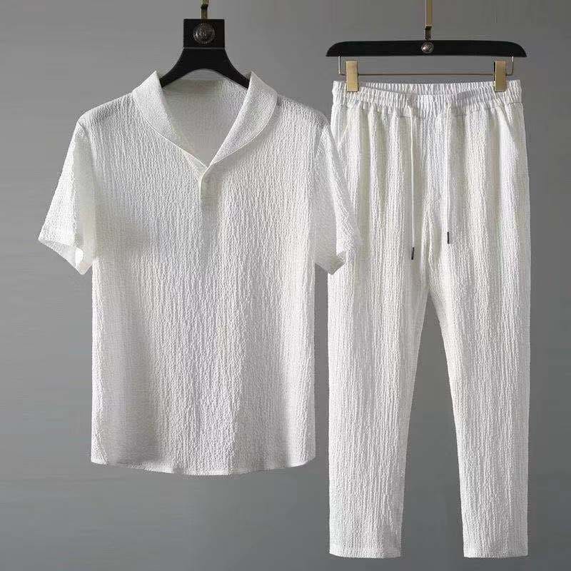 Ryan Ensemble Estate Uomo – Lin Premium Respirant & Style Leggero per Journées Chaudes