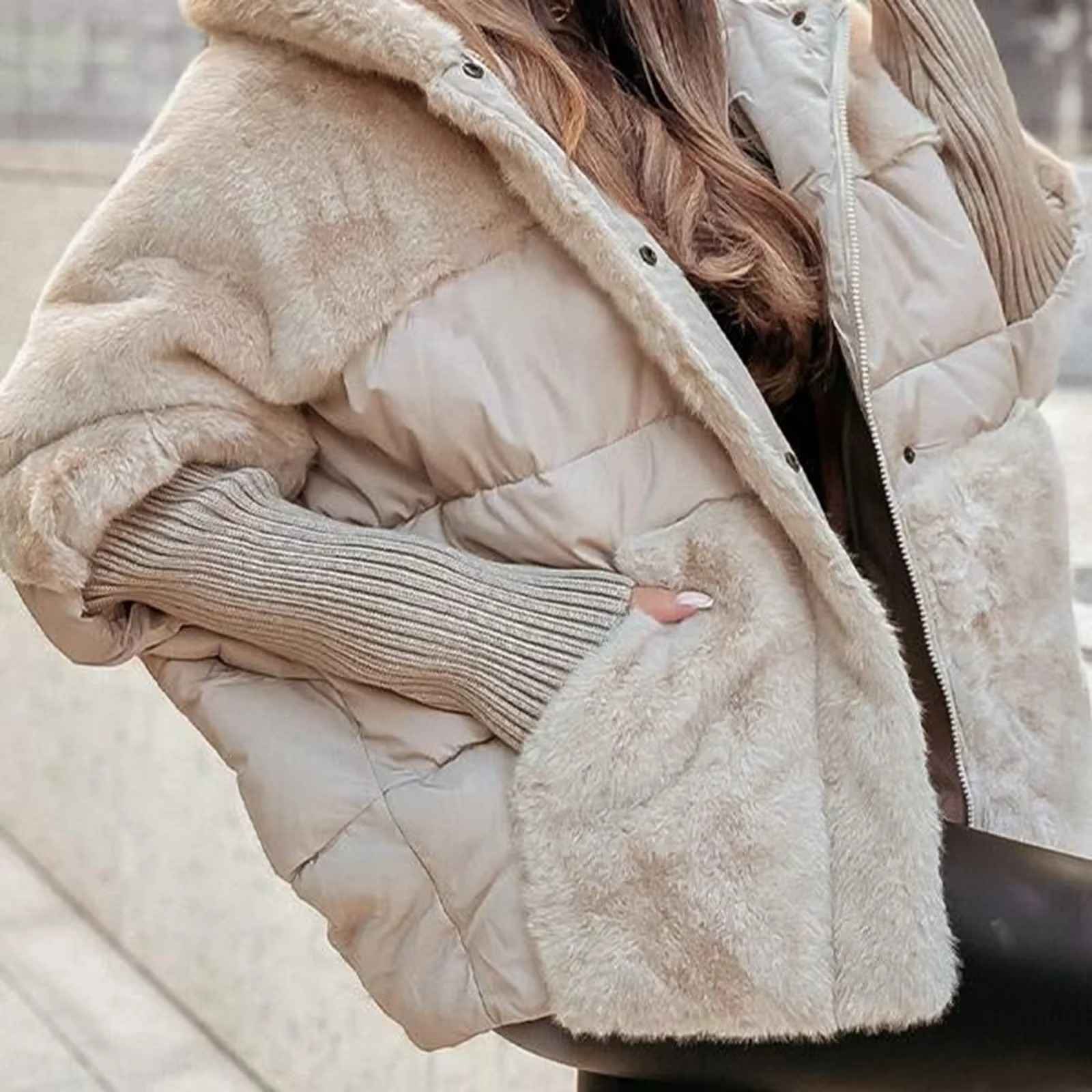 Sapphire Cappotto Inverno Donna – Giacca Chaude Unicolore con Linea Confortevole e Elegante