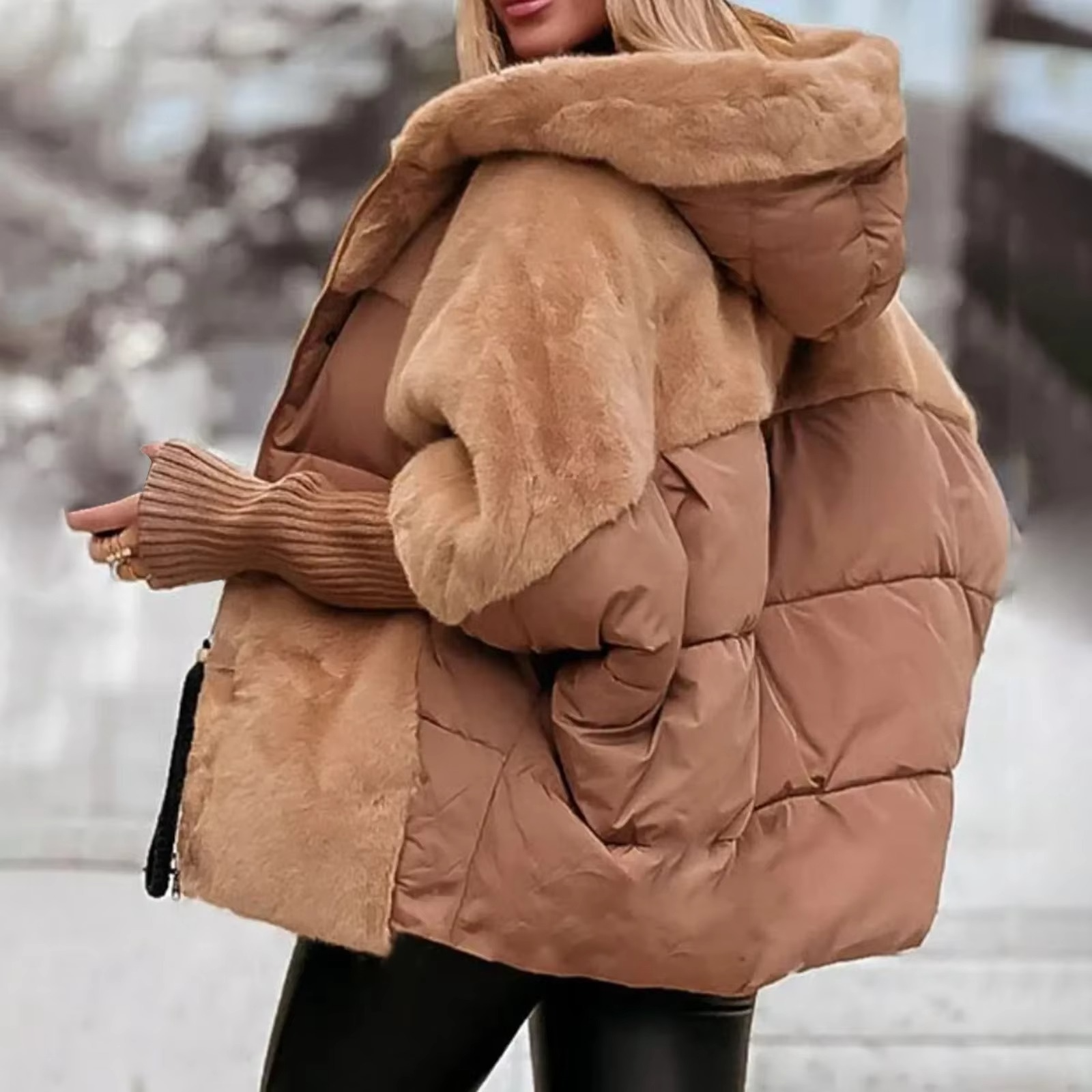 Sapphire Cappotto Inverno Donna – Giacca Chaude Unicolore con Linea Confortevole e Elegante