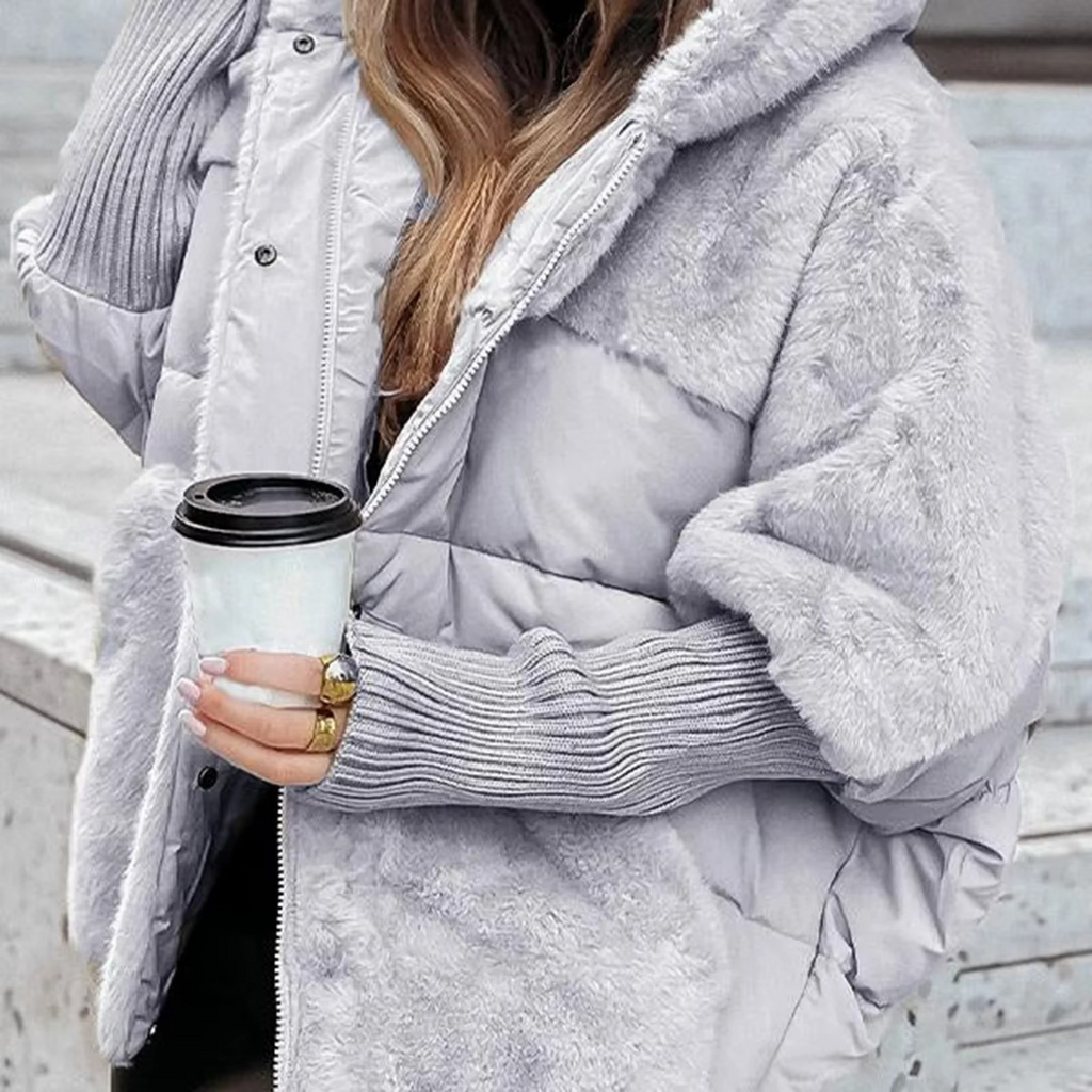 Sapphire Cappotto Inverno Donna – Giacca Chaude Unicolore con Linea Confortevole e Elegante