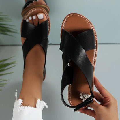Sandali Donna in pelle, traspiranti