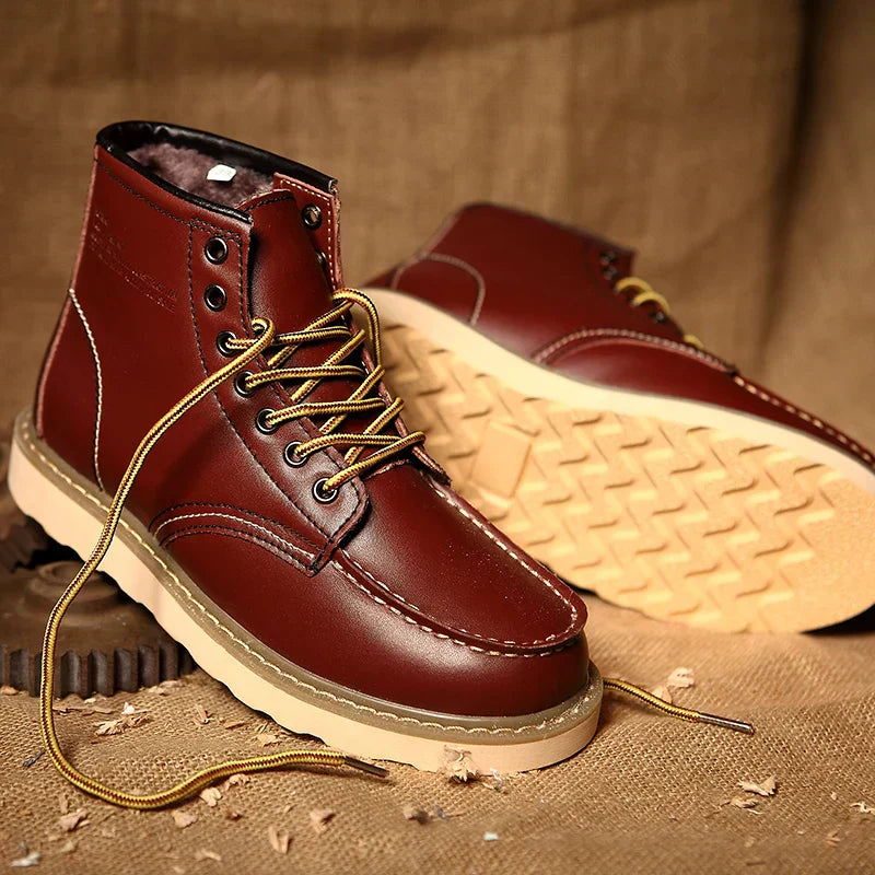 Tyler Stivali Uomo Inverno Vintage – Chaudes, Confortevoli & Semelle Rembourrée