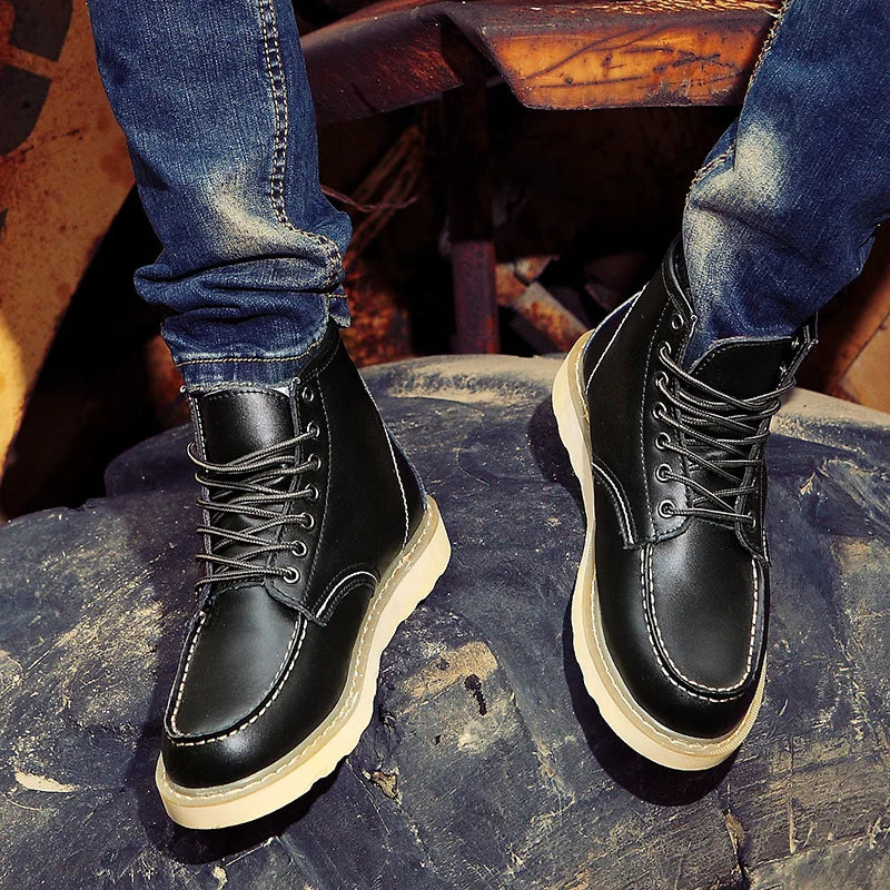 Tyler Stivali Uomo Inverno Vintage – Chaudes, Confortevoli & Semelle Rembourrée