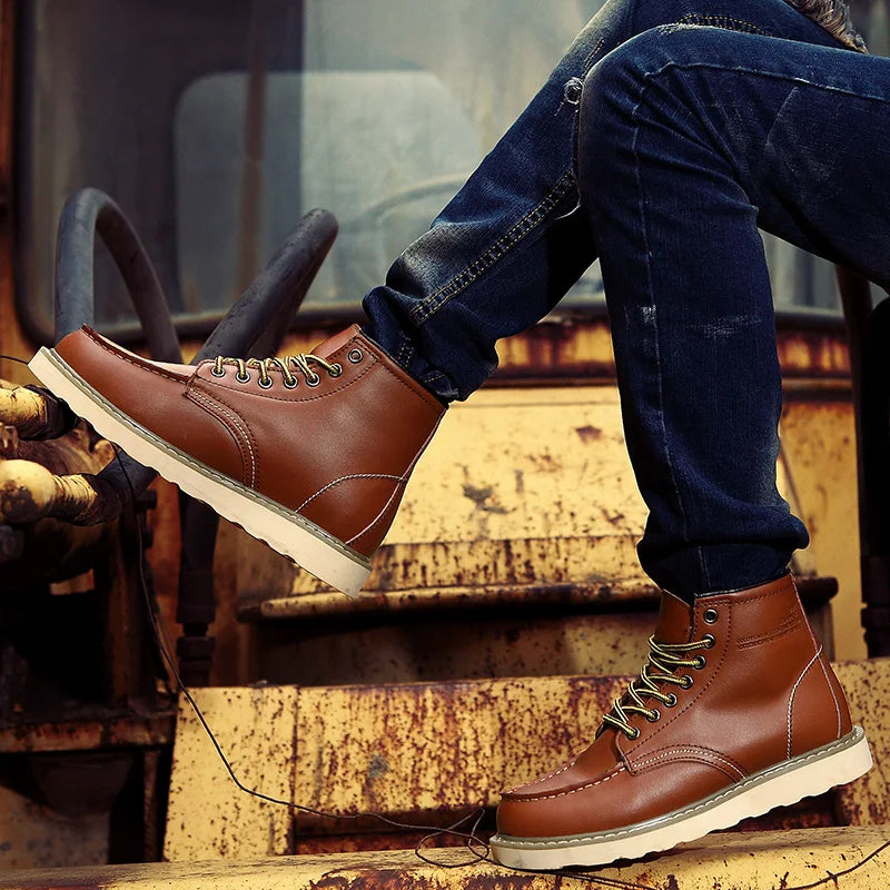 Tyler Stivali Uomo Inverno Vintage – Chaudes, Confortevoli & Semelle Rembourrée