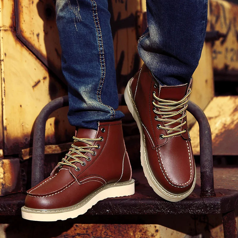 Tyler Stivali Uomo Inverno Vintage – Chaudes, Confortevoli & Semelle Rembourrée