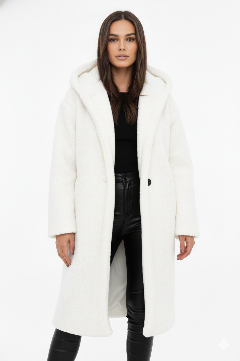 Nelia Cappotto Teddy Donna – Giacca Oversize Morbida & Chaude per Looks Inverno Eleganti