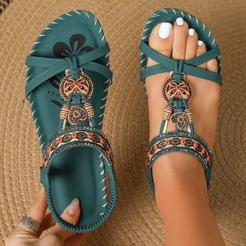 Sandali Donna in materiali comodi, stile boho — vista 4