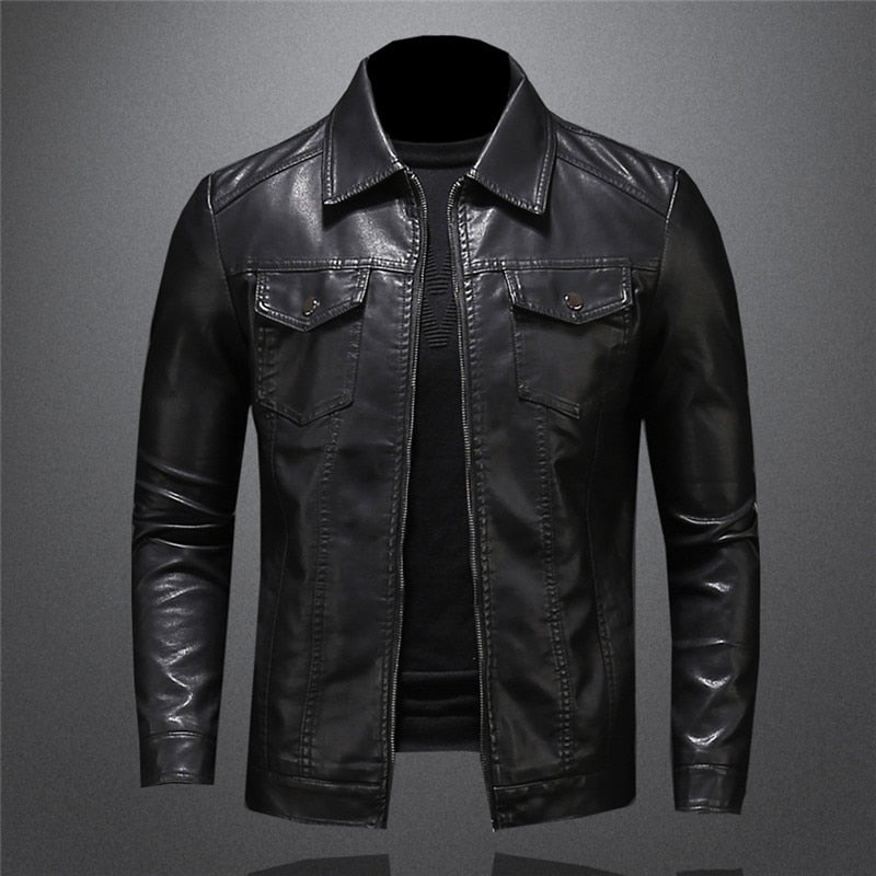 Robert Giacca Uomo in Cuir Premium – Style Intemporel, Résistant & Elegante