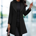 Juniper Cappotto in Lana Mélangée per Donna – Giacca d’Inverno Ajustée al Design Classique e Elegante