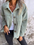 Manteau Donna Joanna in Lana Mélangée per l’Automne – Cappotto Elegante a Boutons con Col a Revers