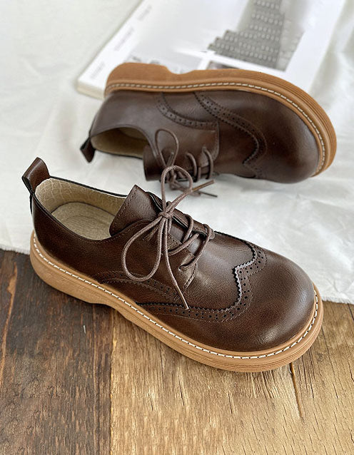 Liza Scarpe Donna – Oxford Style Richelieu Eleganti con Détails Brogue & Comfort