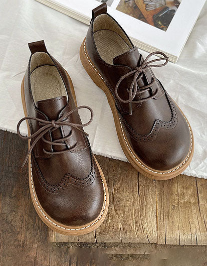 Liza Scarpe Donna – Oxford Style Richelieu Eleganti con Détails Brogue & Comfort