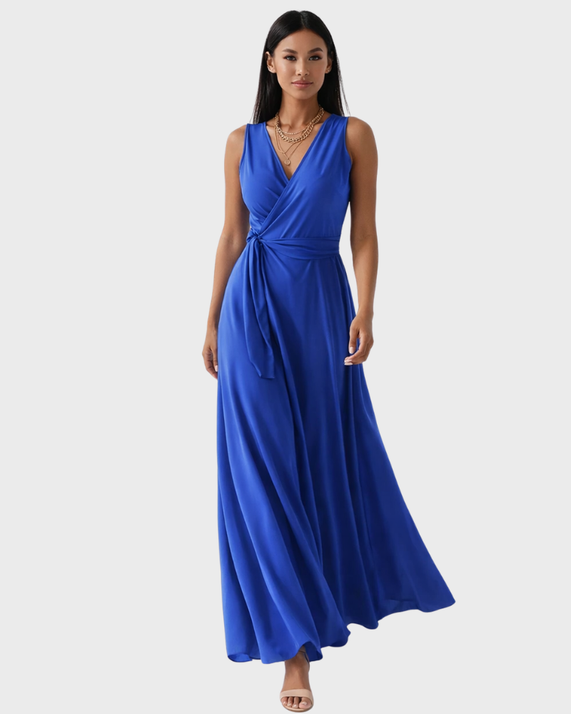 Marjorie Abito Soirée Donna – Scollo a V, Linea Fluida & Design Elegante Intemporel