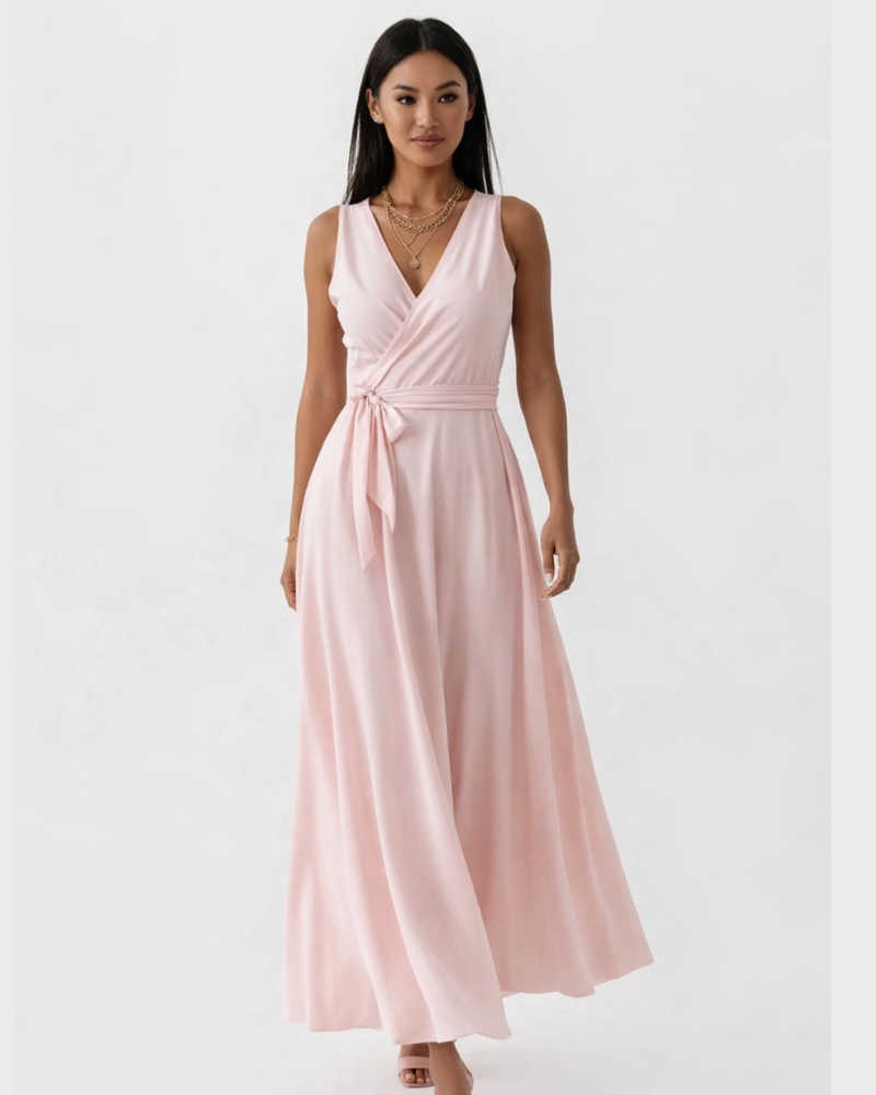 Marjorie Abito Soirée Donna – Scollo a V, Linea Fluida & Design Elegante Intemporel