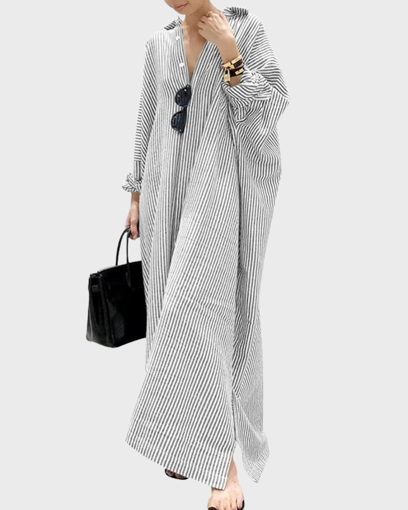 Hermina Abito Donna – Scollo a V Bretella Fines, Linea Mini & Taille Regolabile con Tasche Estate