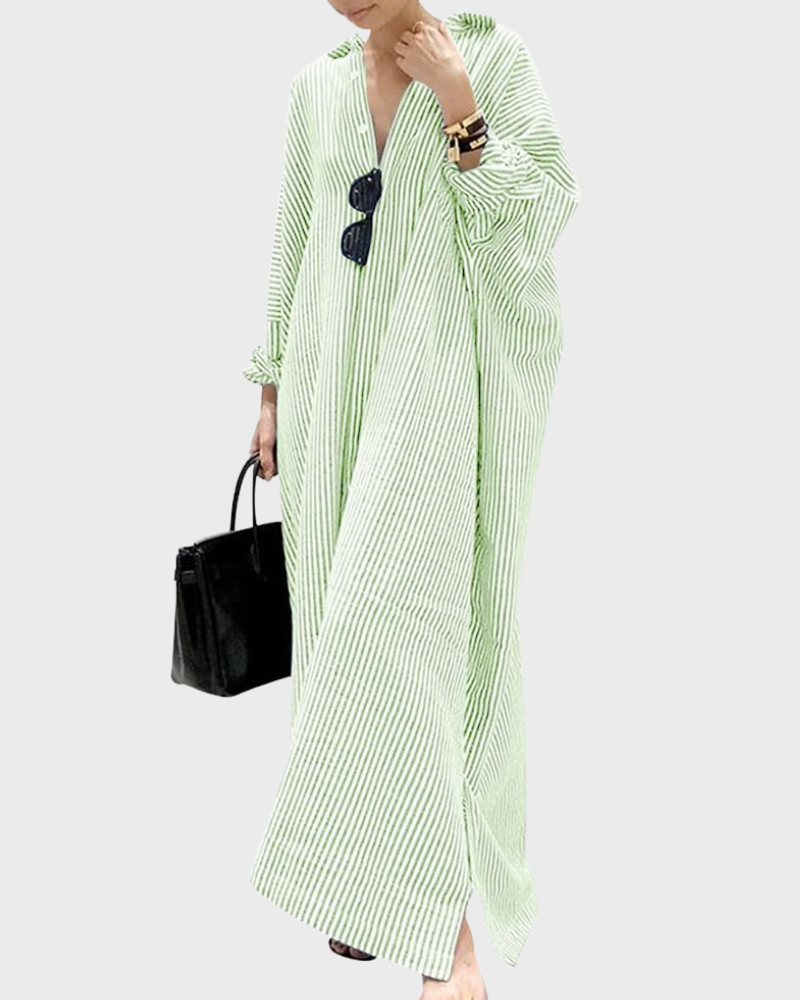 Hermina Abito Donna – Scollo a V Bretella Fines, Linea Mini & Taille Regolabile con Tasche Estate