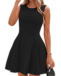 Sophie Abito Donna – Abito Courte a Trapezio Senza Maniche Elegante Business Casual Stretch