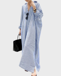 Hermina Abito Donna – Scollo a V Bretella Fines, Linea Mini & Taille Regolabile con Tasche Estate