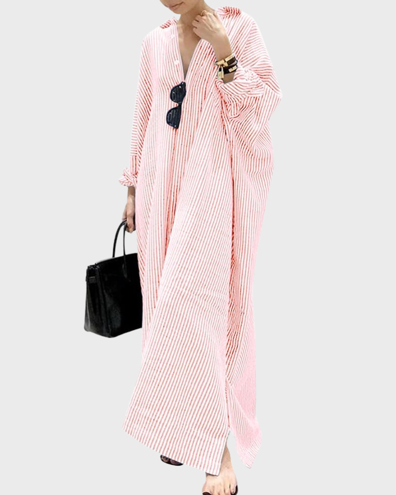 Hermina Abito Donna – Scollo a V Bretella Fines, Linea Mini & Taille Regolabile con Tasche Estate