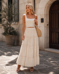 Layza Gonna Maxi Donna – Gonna Bohémien Vita Alta, Fluida & Balze Estate
