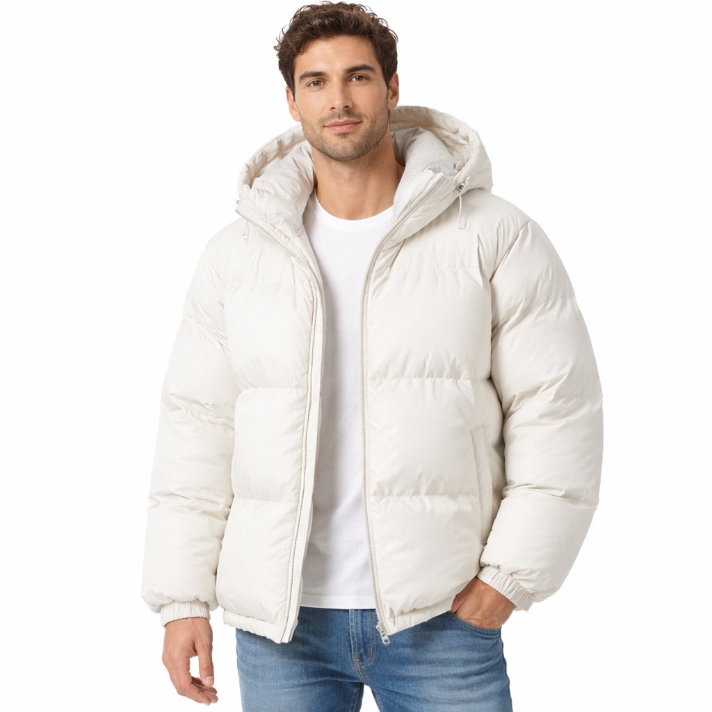 Zander Giacca Puffer Uomo a Capuche – Doudoune Leggera Déperlante in Polyester