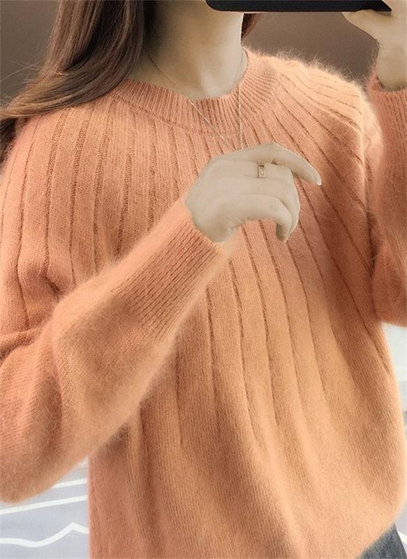 Phoebe Maglione in Cachemire per Donna – Maglione Morbido e Luxueux a Linea Classique per l’Automne e l’Inverno