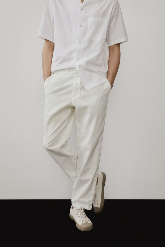 Pantaloni Uomo casual, vita elasticizzata con coulisse