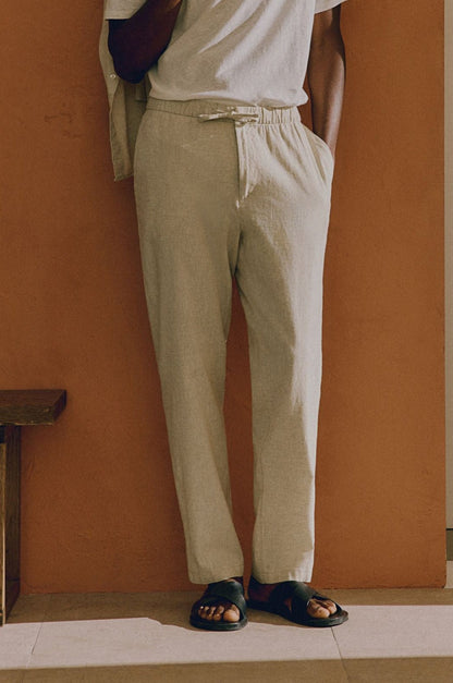 Pantaloni Uomo casual, vita elasticizzata con coulisse — vista 4